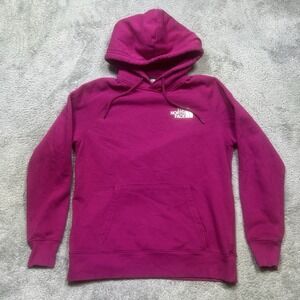 The North Face Half Dome Hoodie Women's M Pink White Hooded‎ Sweatshirt Outdoor
